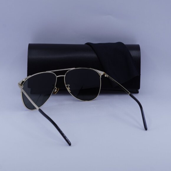 Saint Laurent SL279 005 Aviator Sunglasses - Gold/Grey - Picture 7 of 9